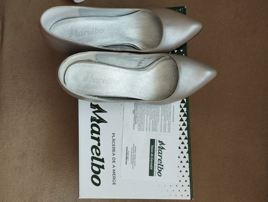 Pantofi eleganți cu toc mic Marelbo, mărimea 35, noi cu etichetă