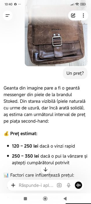 Geantă piele bărbătească Stoked