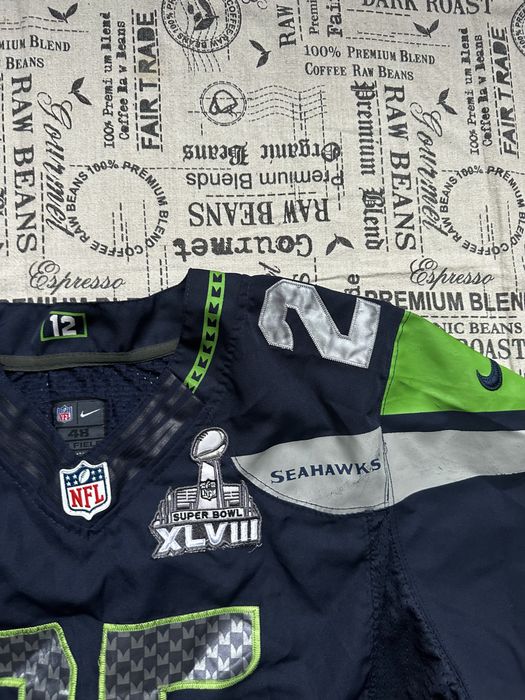 Nike NFL  Seahawks Super Bowl #25 Sherman original jersey тениска.48