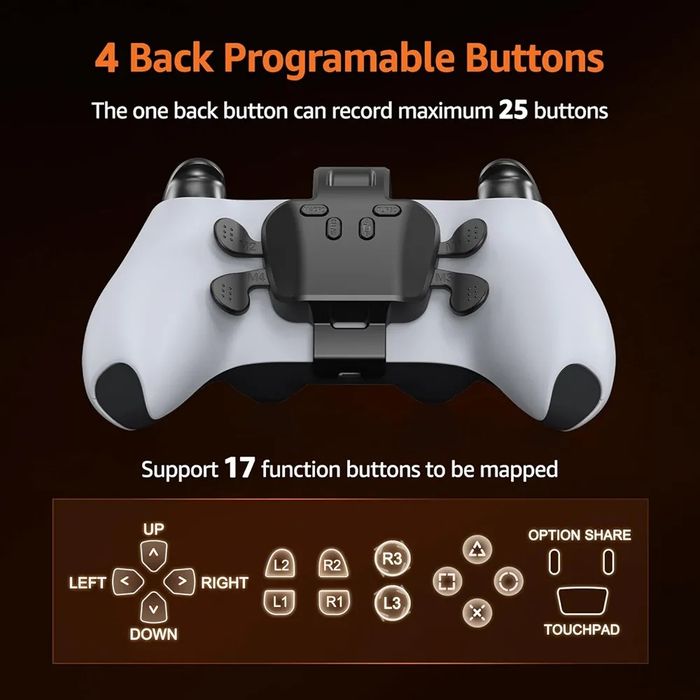 Paddles for PS5 Controller with MIC Function, Plug and Play