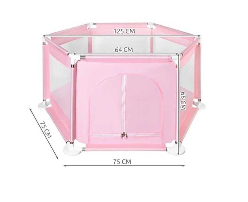 Țarc din plasa pentru copii - cu semne de uzura