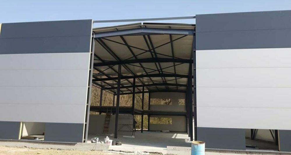 Vând hală metalică lucrăm fără avans Asiguram si montaj