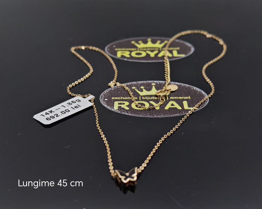 Bijuteria Royal: Lant aur 14k/1.36 gr