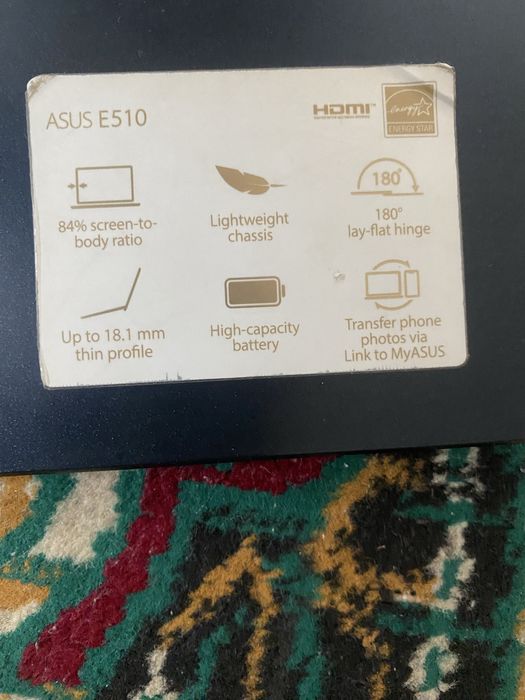 ноутбук E510 asus