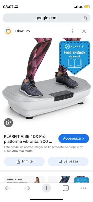 Aparat vibromasaj KLARFIT GYM9-VIB4D
