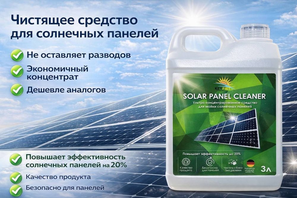 Средство для мойки солнечных панелей