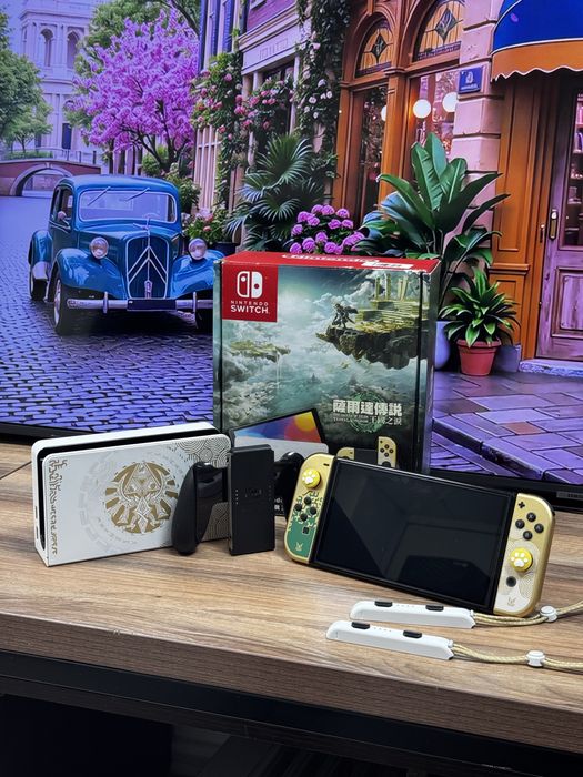 Прошитая Nintendo Switch Oled Limited Edition с играми, 256Gb