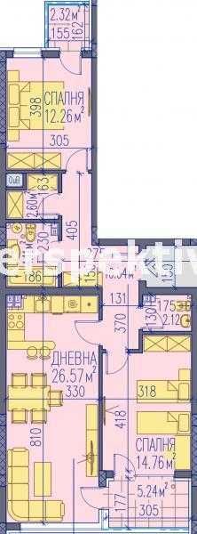 Продава се Тристаен апартамент в Пловдив, Център - 116 кв.м за 1190 €/кв.м - Снимка #14