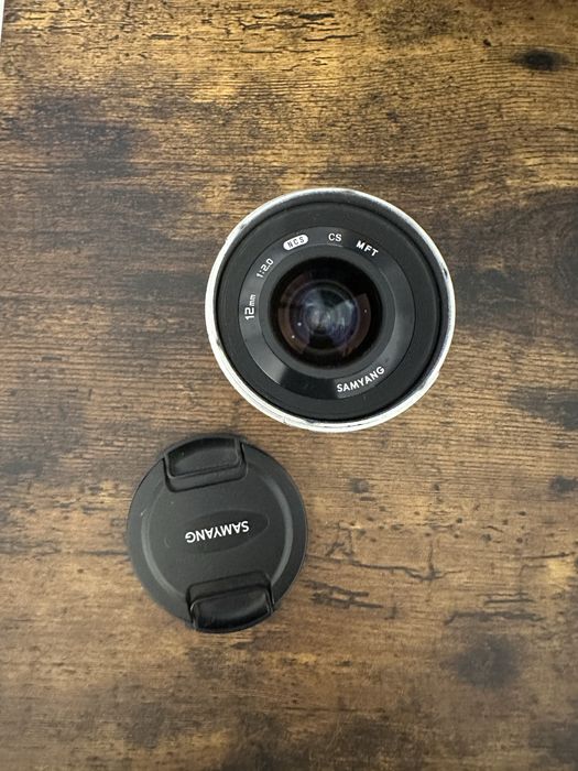 Obiectiv 12 mm f2 , manual, montura mft panasonic lumix