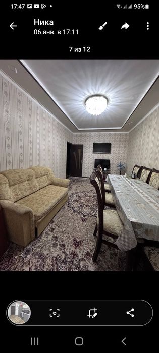 Продаётся 4/4/4  Себзар  массив. Вторичное жильё.  Хорошее состояние.