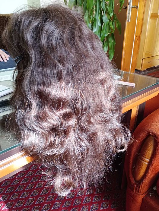 Дамска перука от естествен косъм