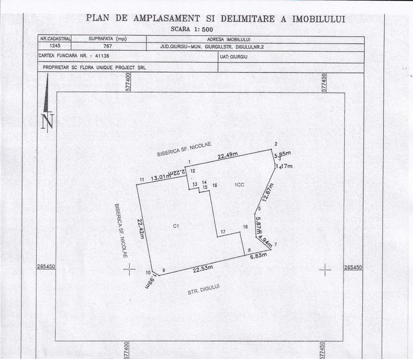De vanzare/inchiriere Cladire P+E si teren aferent