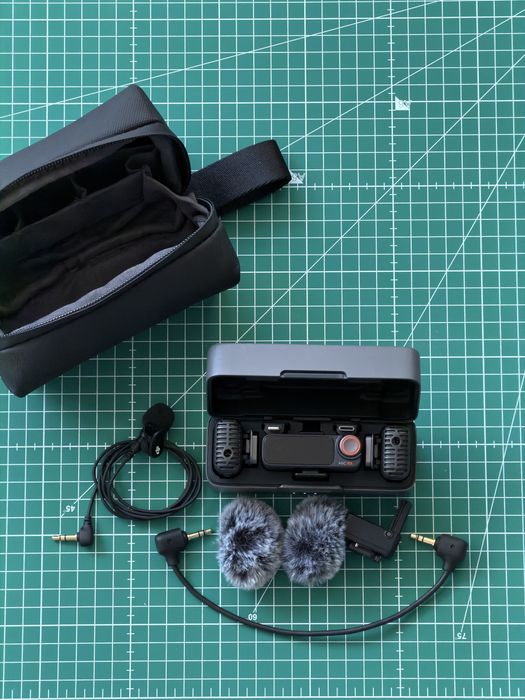 Microfon wireless DJI Mic 2 + lavaliera, adaptor Sony