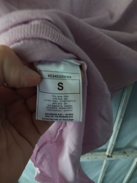 Christian Dior bluza de dama din lana și mătase naturală