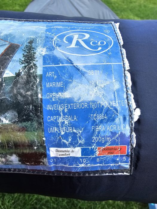 Sac de dormit de vara Rco - 1kg
