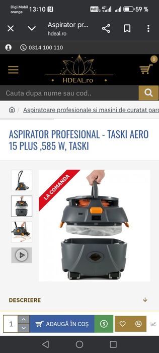 Aspirator profesional Taski