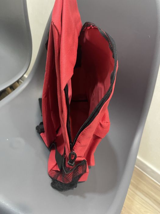 Рюкзак красный, сумка на плечи