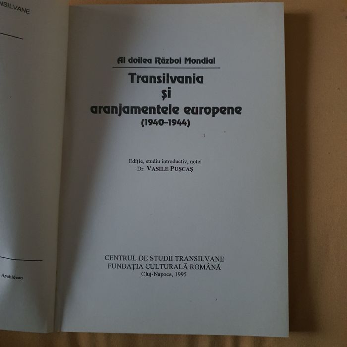Transilvania și aranjamentele europene - Al doilea război mondial