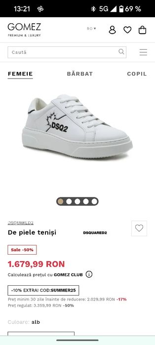 Adidasi/ sneaker DESQUARED originali