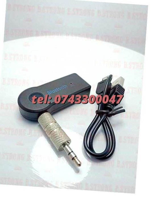Conector Adaptor Pe Conectare Bluetooth Auxiliar Masina Boxe Pentru Conversie Simplu De Montat Accesoriu Electronic Practic Montaj