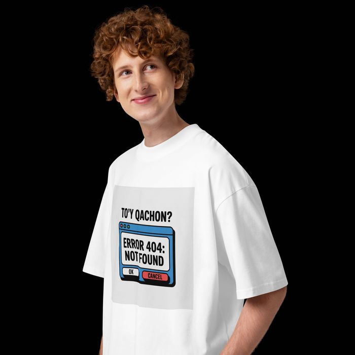 TO'Y QACHON - Oversized Premium Futbolka
