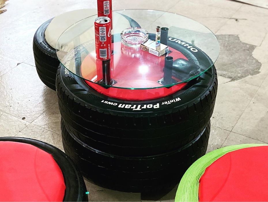 Масичка за кафе от гуми