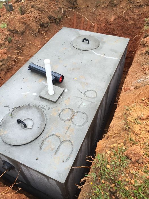 Канализация, септик, до ключа, траншей