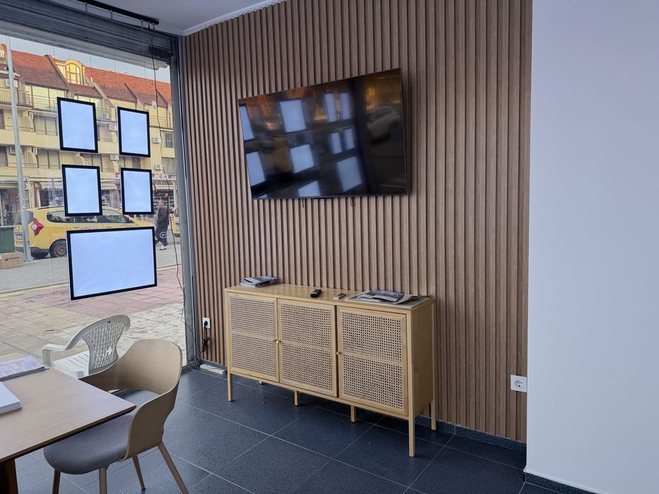 Мебели за офис - трапезна маса и 8 стола за хранене