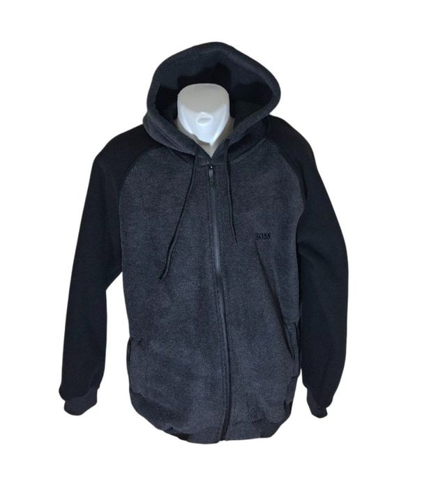 Толстовка на молнии теплая, мужская с капюшоном