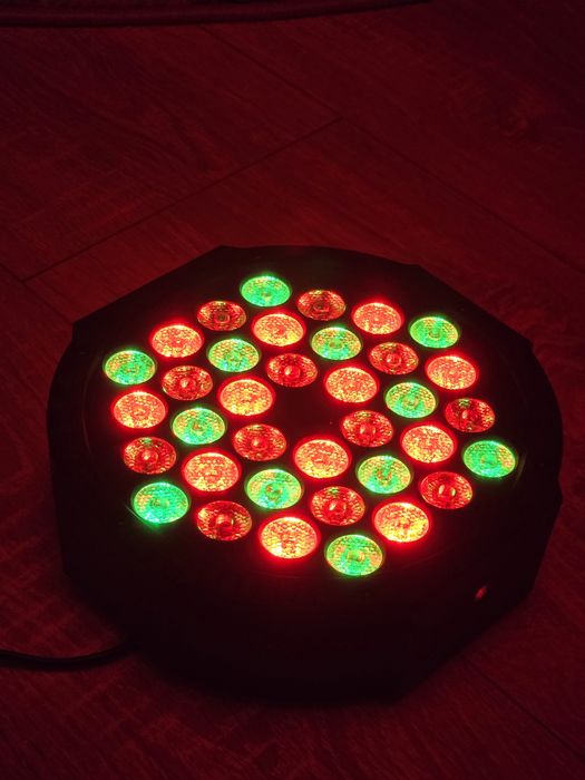 Lucfulyear LED Par Light 36 LED – Lumini Disco / Party RGB – Set 2 buc