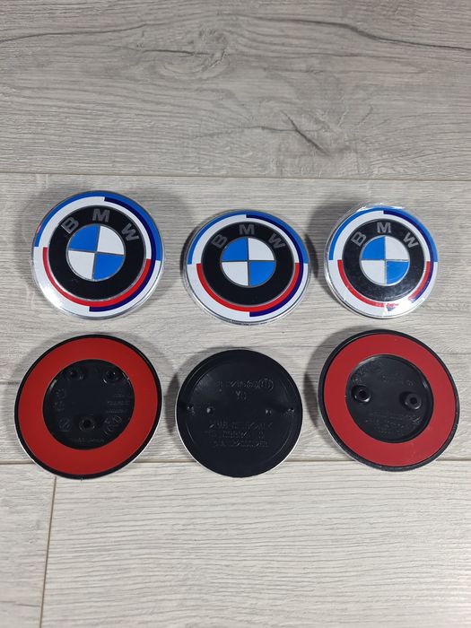 Emblema-Sigla-Bmw-Aniversara-82mm-74mm-E60-E90-E46-F10-F30-320-520-530