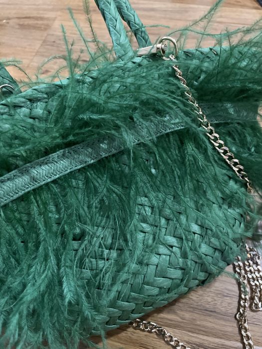 Соломенная сумка zara