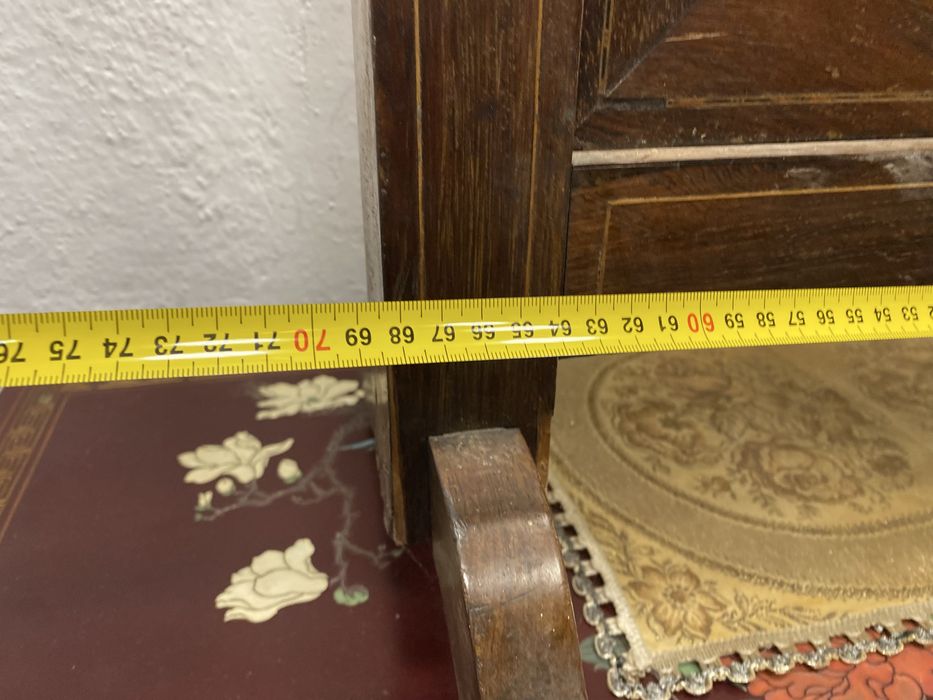 Англия дървена рамка с гоблен панел стойка needlepoint 1930