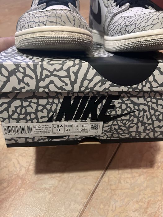 Jordan 1 High Retro OG "White Cement"