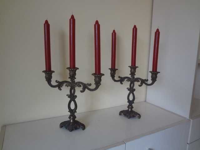 Комплект от 2 бр. бронзови свещника от Германия