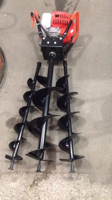 Шнековый мотобур бензиновый ком 3 насадки