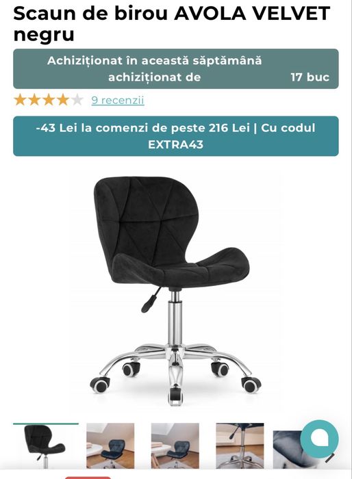 Set 2 scaune birou
