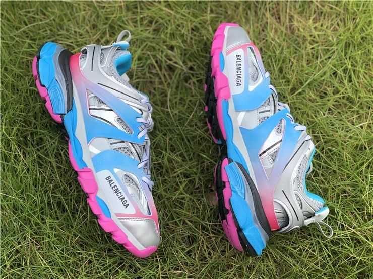 Balenciaga Track Sneaker "Silver/Blue/Pink"