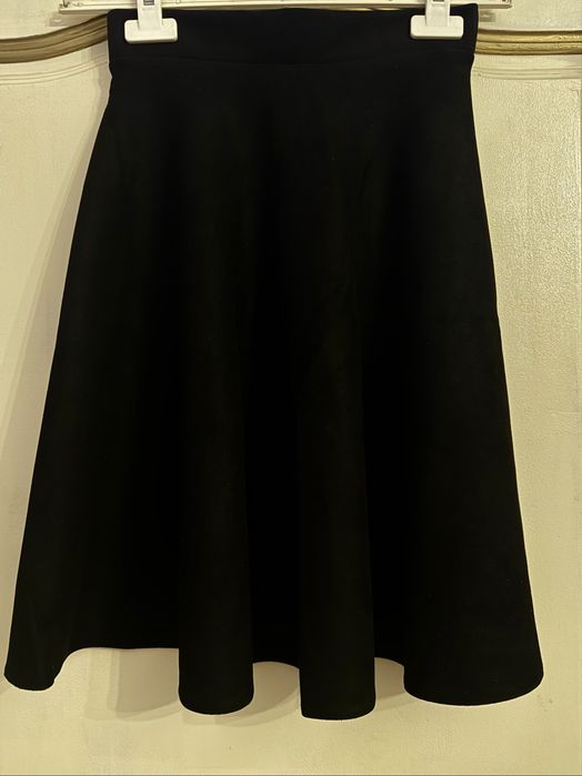 Юбка S размер Велюр Кожа