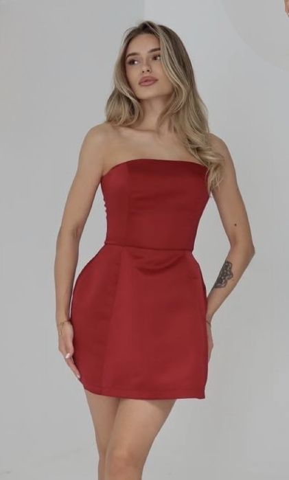 Платье на выпускной красное