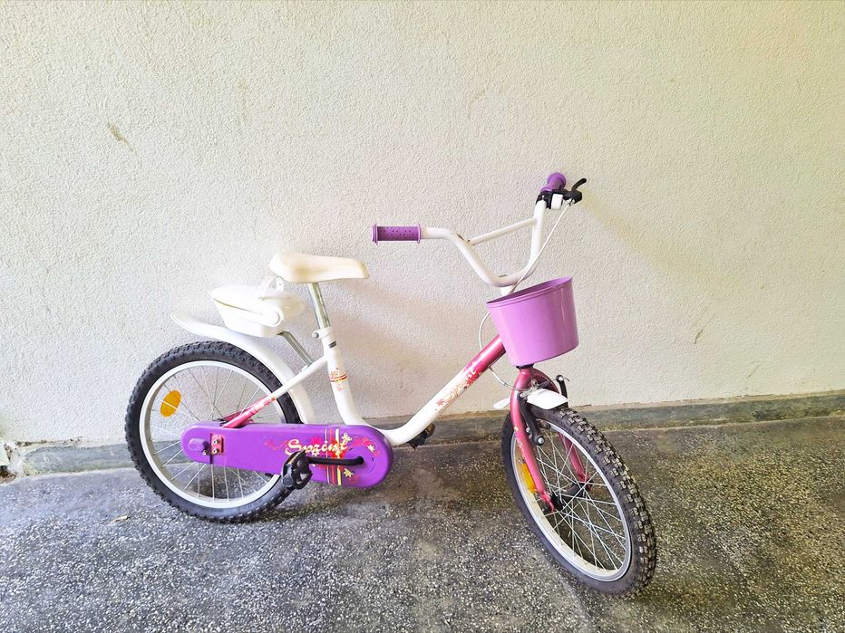 Колело sprint, детско, цвят бял и лилав
