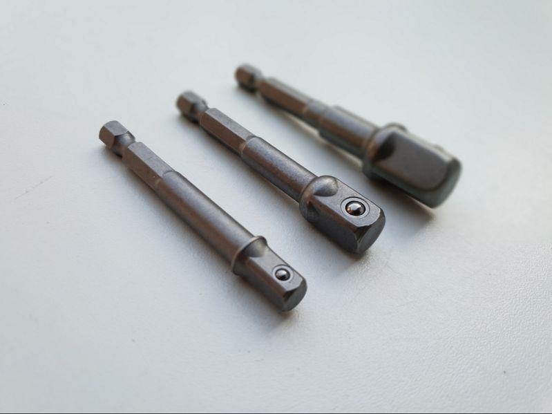 Set 3 adaptoare pentru masina de gaurit: 1/4" - 3/8" - 1/2