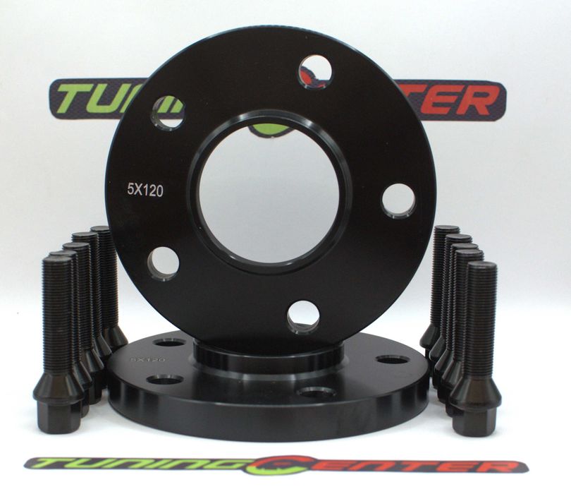 Set 2Flanse Distantiere Negre 5x120 16mm dedicate BMW