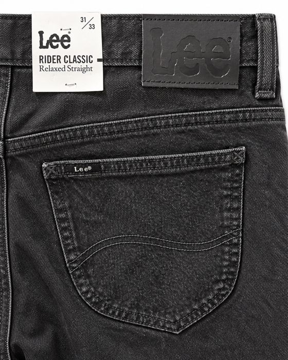 Нови оригинални мъжки дънки Lee Rider Classic, черни, W31/L33