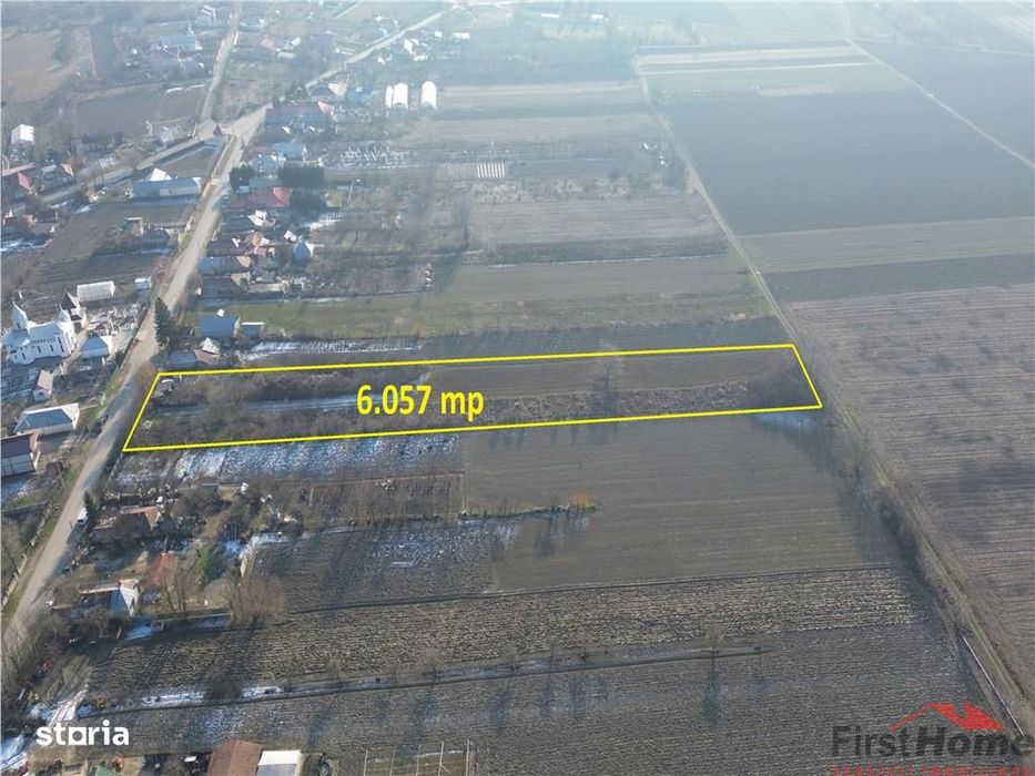 Teren 6.057 mp in Radulesti cu deschidere 30 metri la asfalt