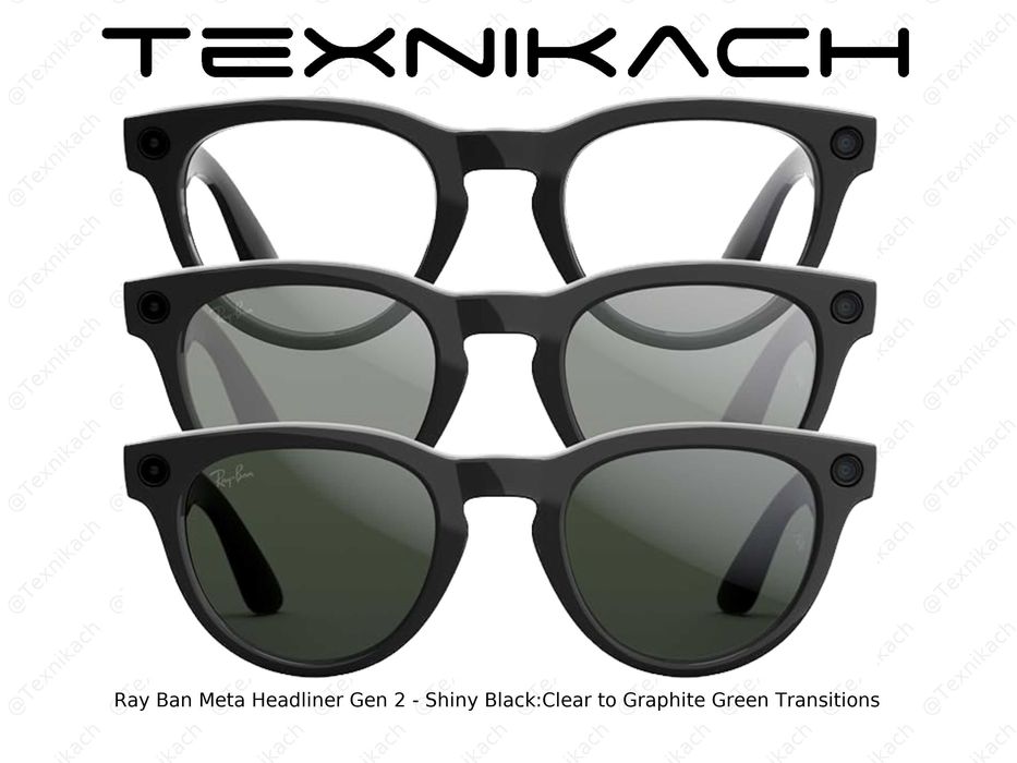 Новый • Ray Ban Meta Headliner Gen 2 - Green Transitions • Доставка