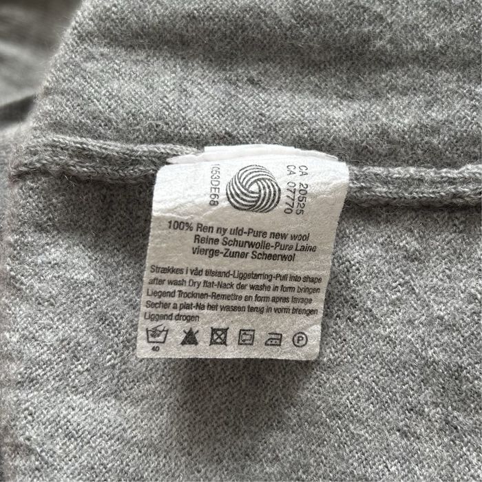 Джемпер серый 100% шерсть