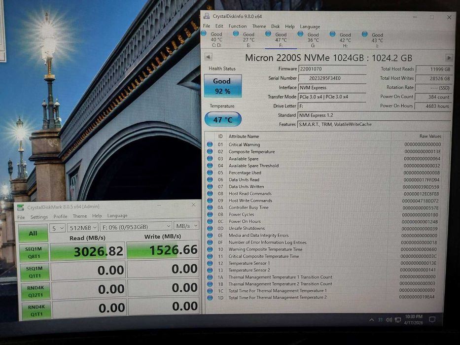 1TB M.2 NVMe - Western Digital SN730, Micron 2200S, Corsair MP510