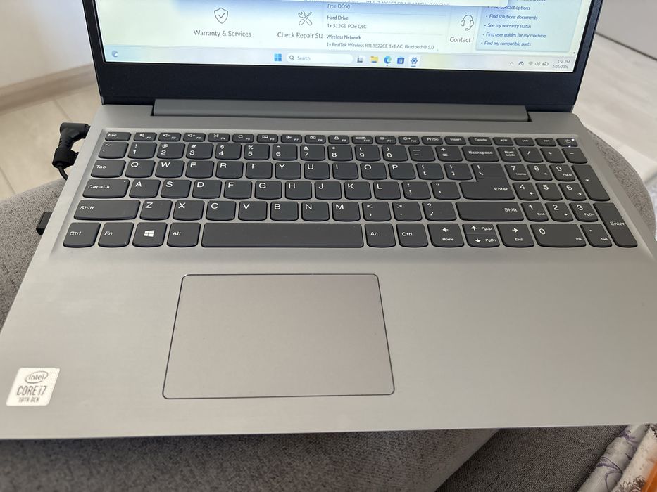 Laptop Lenovo IdeaPad S145-15IIL – Intel i7 Gen 10, 12GB RAM, SSD 512GB NVMe, Win 11 Pro