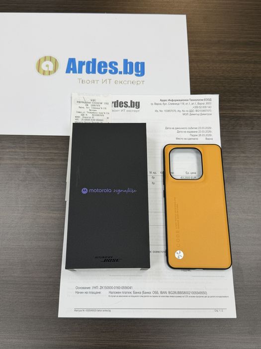 КАТО НОВ 512GB Motorola Signature Ardes Гаранция до 2028 г. Blue